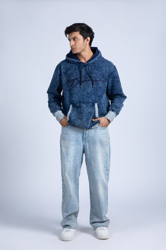 Pullover Indigo Hoodie